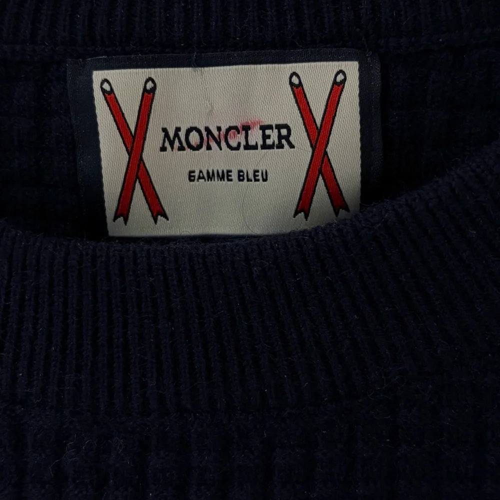 MONCLER Gamme Bleu Navy Crew Neck Sweater XL - Picture 3 of 8
